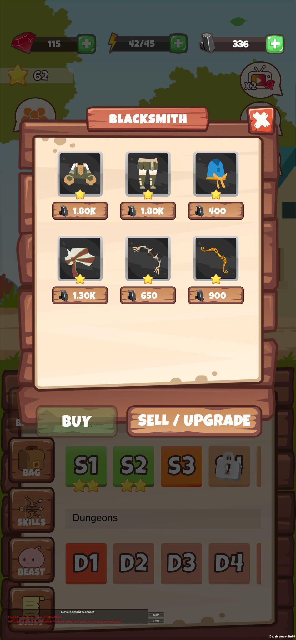 Little One blacksmith equipment shop
