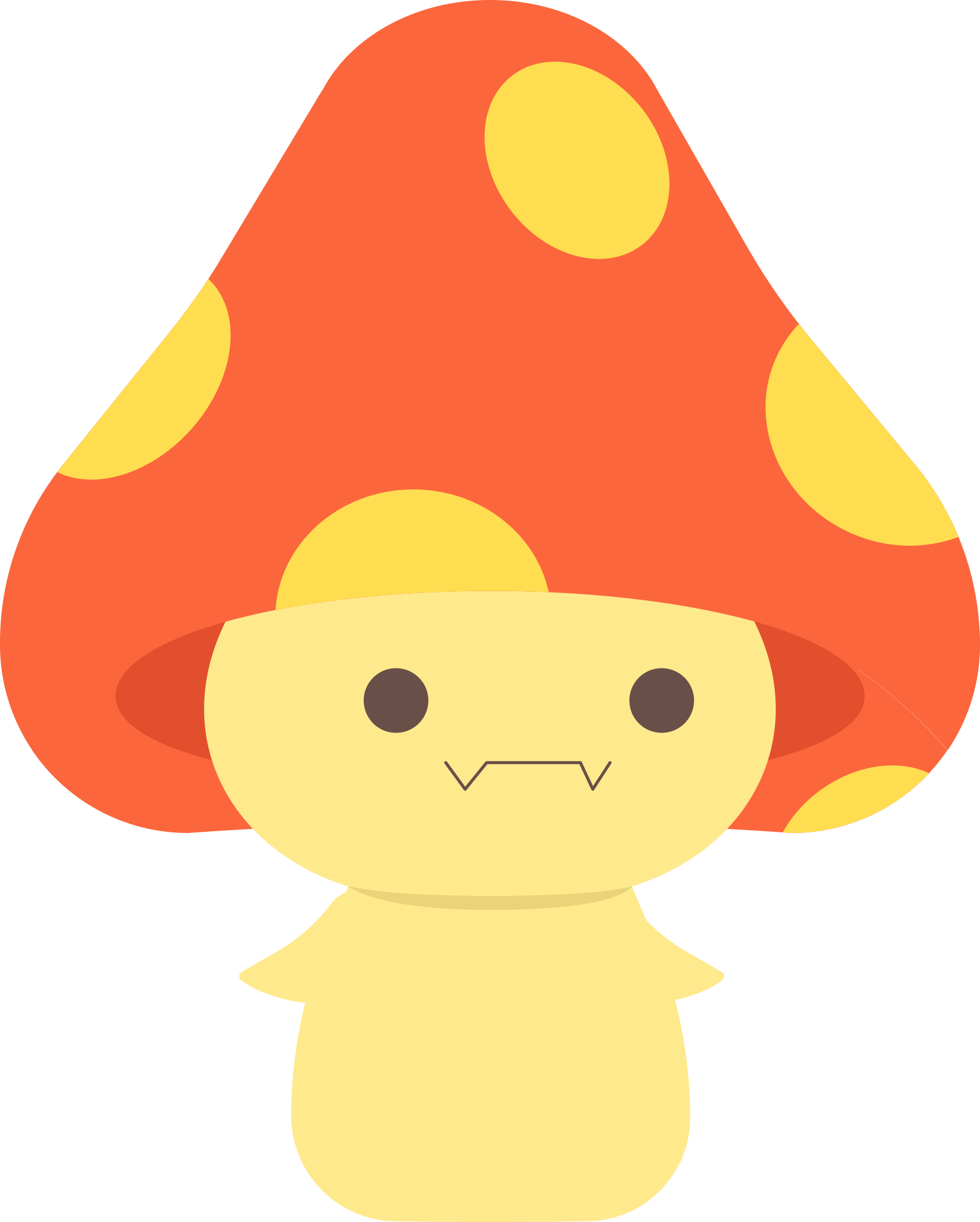 Mushroom creature
